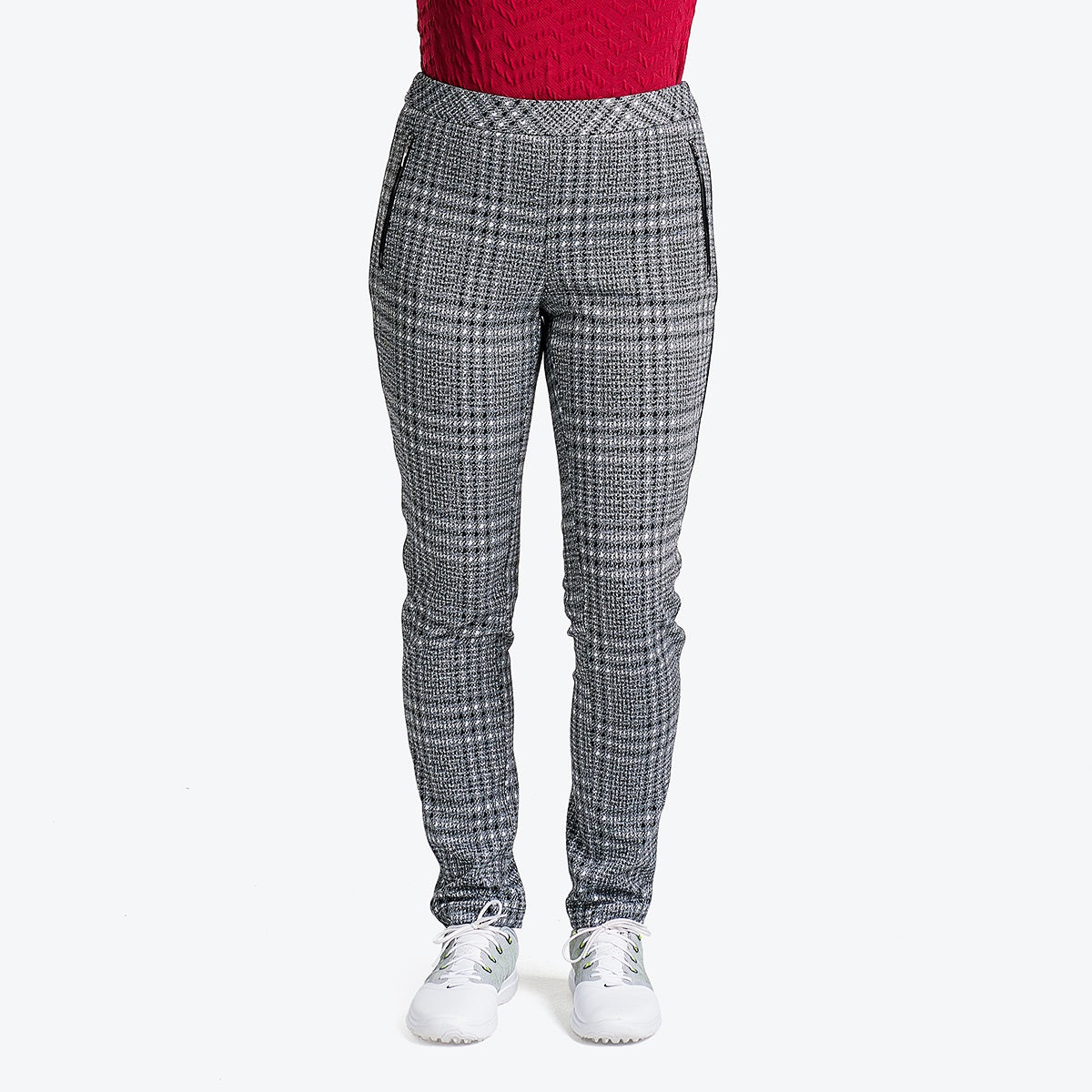 Nivo Ladies MEREDITH Jacquard Knit Trouser Product Image Front