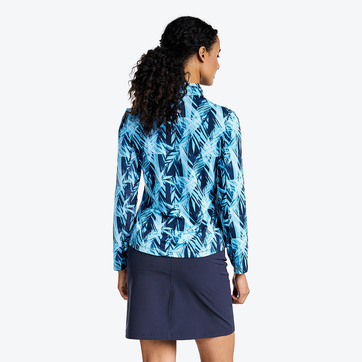 Nivo Ladies Liv Cool Top in Navy Print