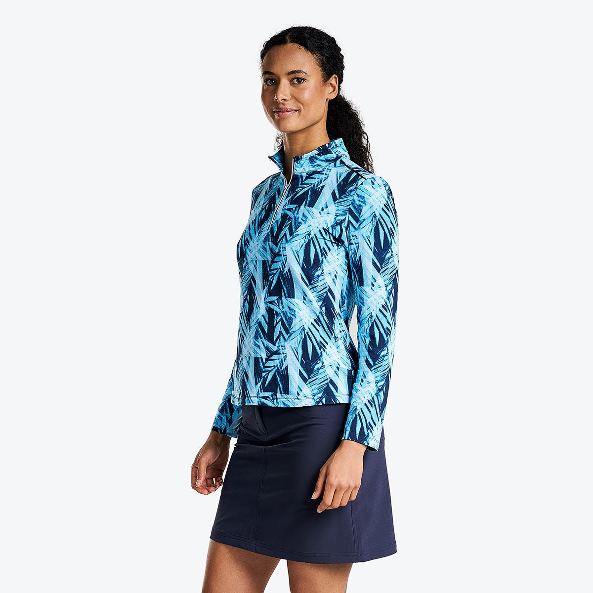 Nivo Ladies Liv Cool Top in Navy Print