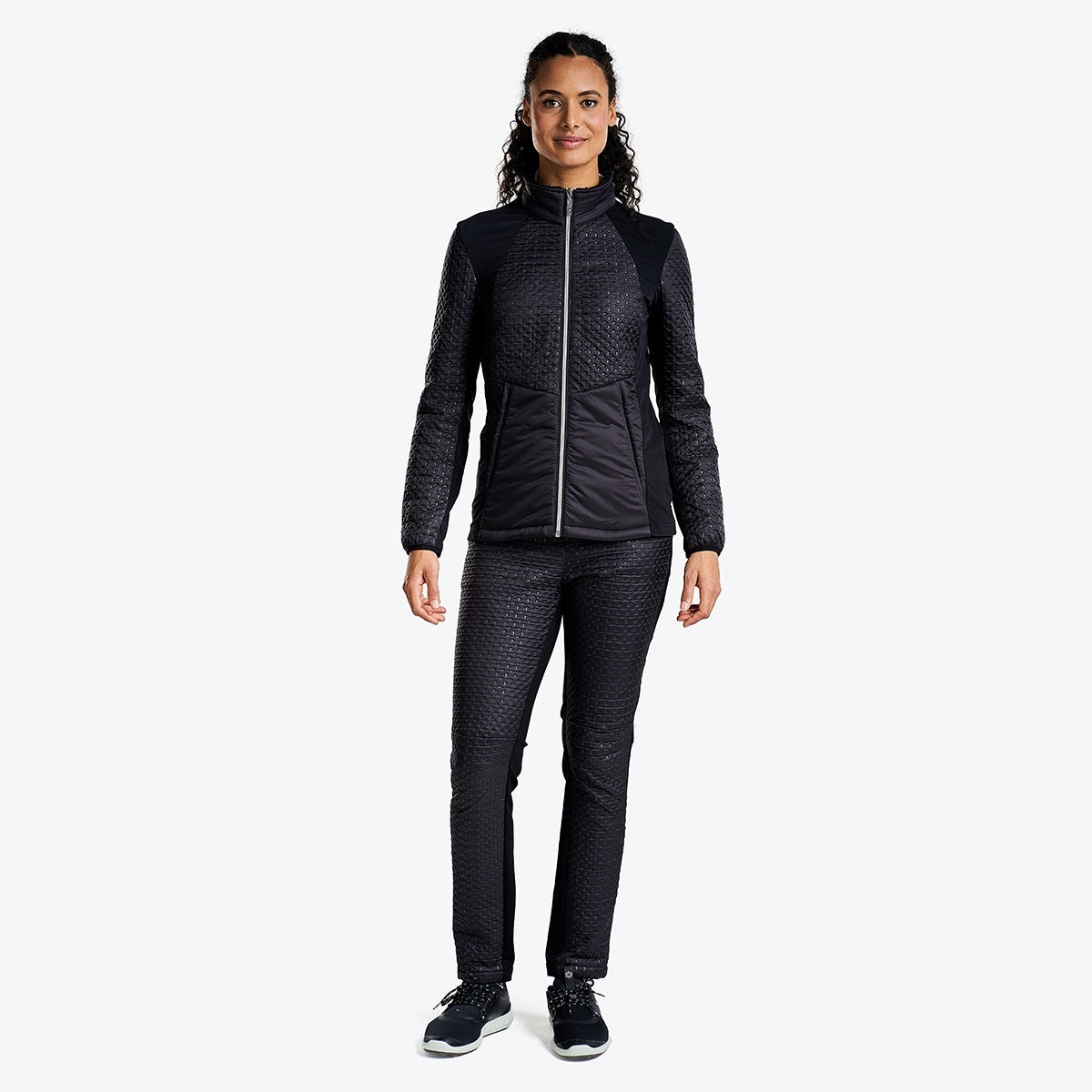 Nivo Mikaela Ladies Golf Jacket Black Model Image