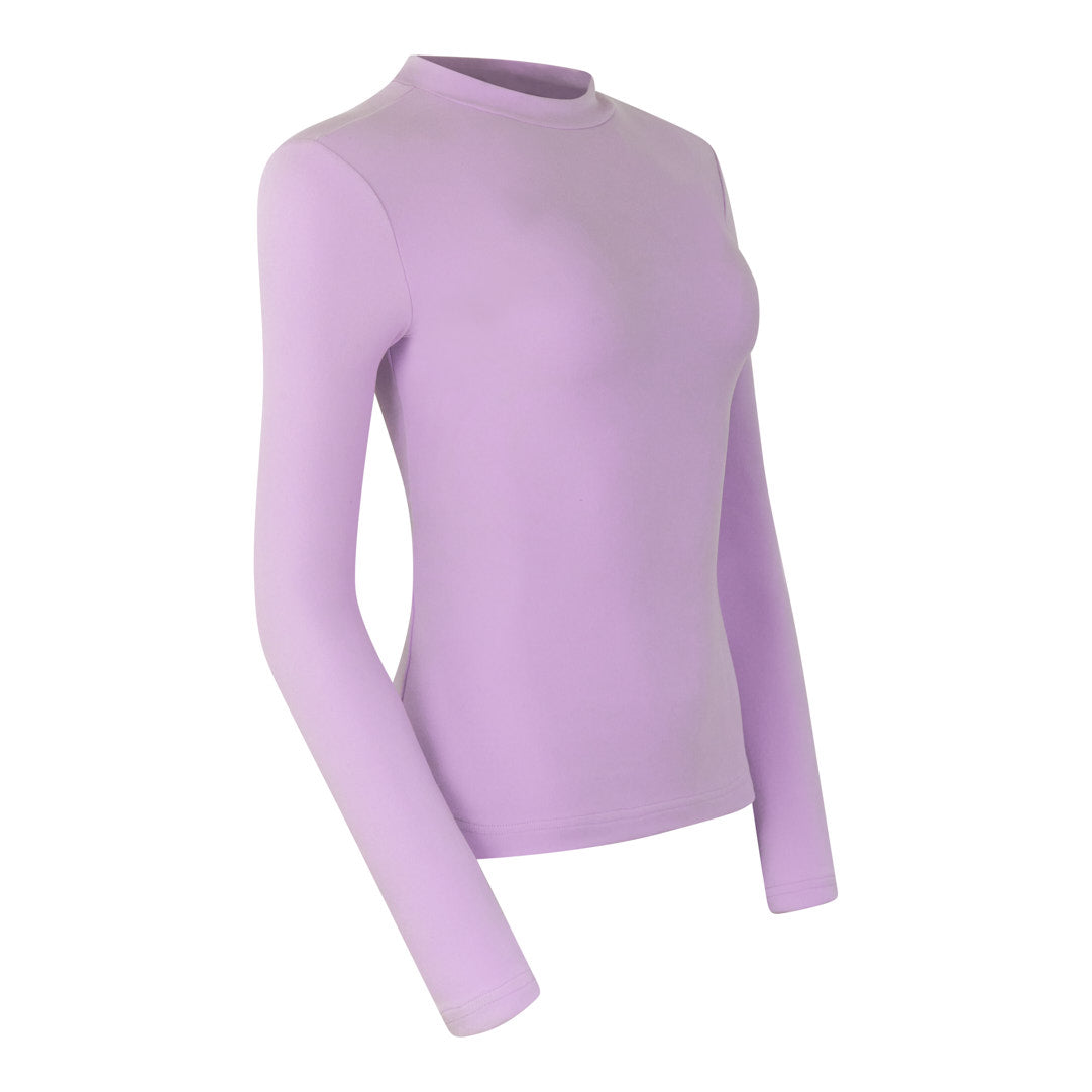 PURE GOLF - Fern Mock Neck - Lilac