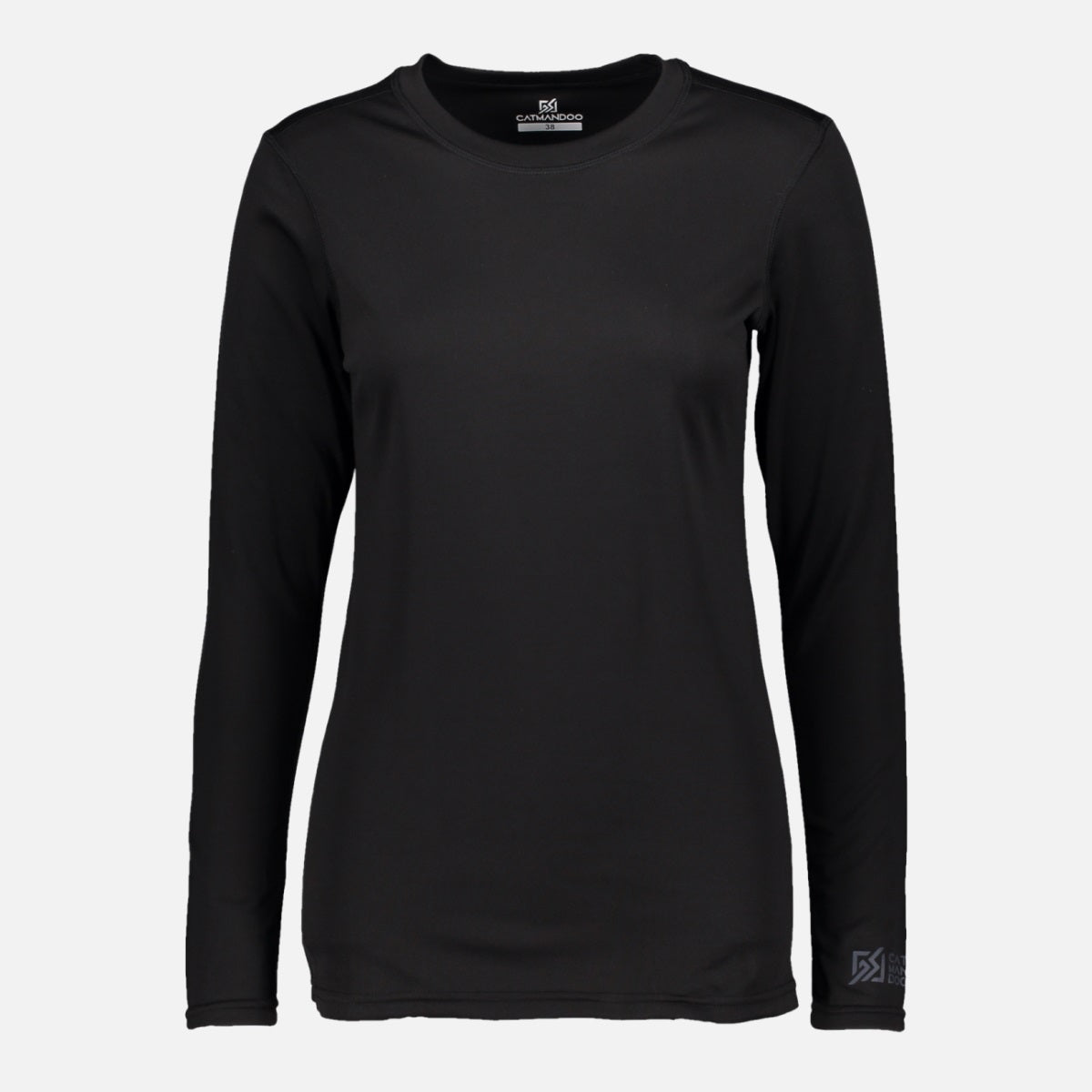 862407 Catmandoo Helli Ladies Base Layer Shirt Black Product Image Front