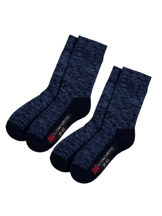 Catmandoo Fela 2-Pack Wool Mix Winter Socks Black Marl Product Image