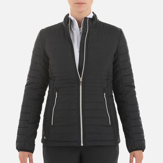 NI0210700 Nivo Korra Ladies Full-Zip Quilted Jacket Black Product Image Front