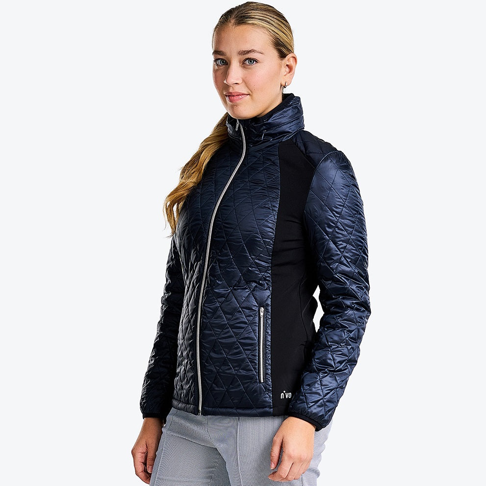 NI2211702 Nivo Madelyn Ladies Hybrid Jacket Hood Navy Product Image Side