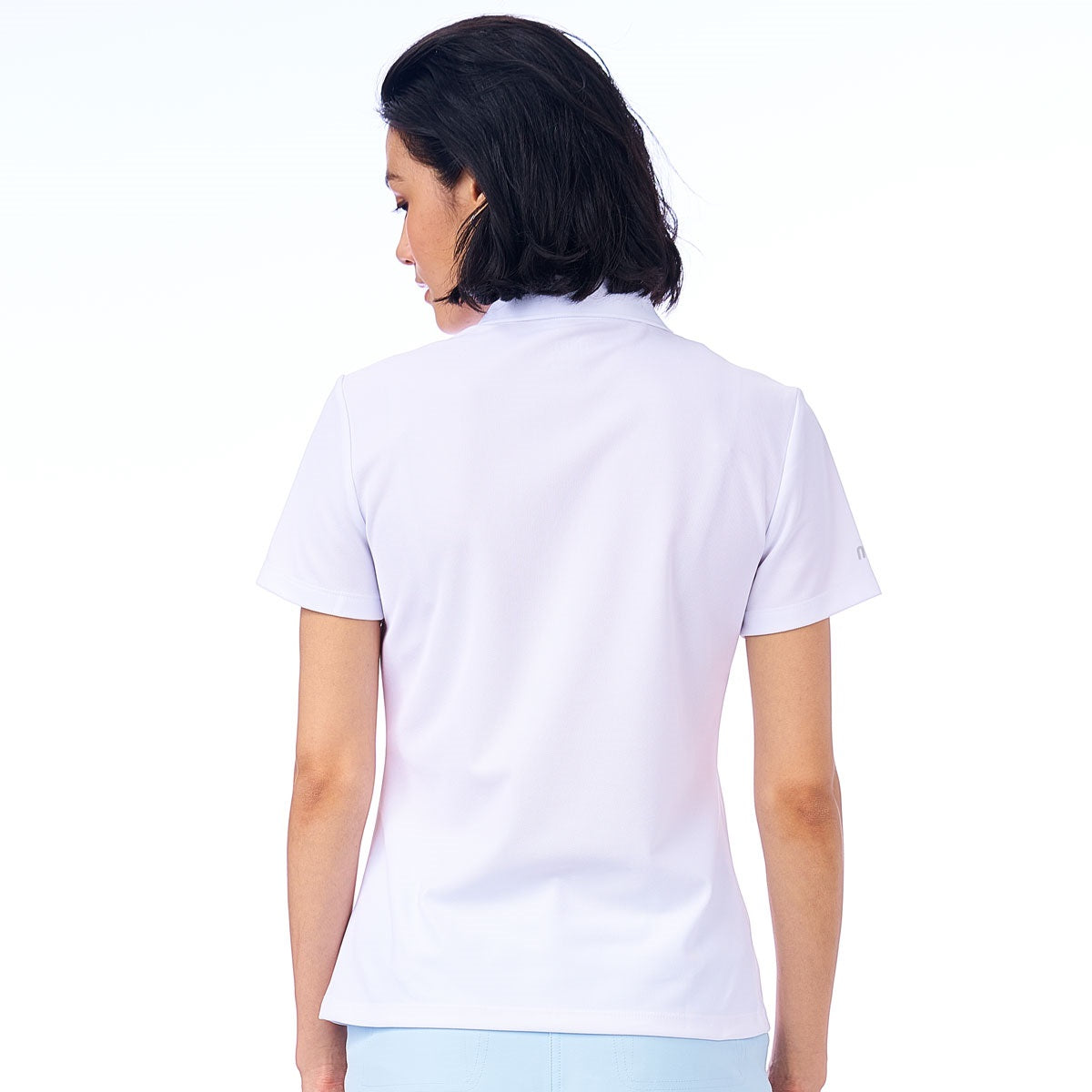 NI2211100 Nivo Brenna Ladies Pique Polo Shirt White Product Image Rear