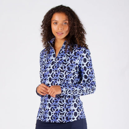 Nivo Liba Long Sleeve Liv Cool Shirt in Navy