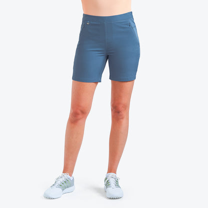 Nivo Naeva Ladies Woven Shorts in Sea Reflection Front Facing Product Image