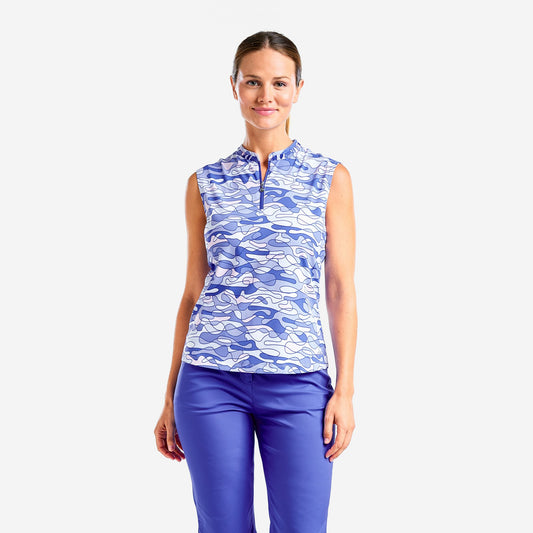 Nivo Liv Cool Sleeveless Shirt in Cobalt Blue