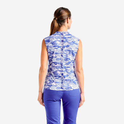 Nivo Liv Cool Sleeveless Shirt in Cobalt Blue