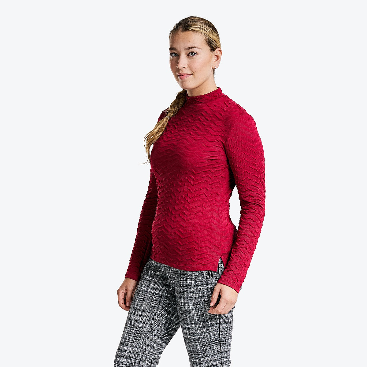 Ladies red turtleneck best sale