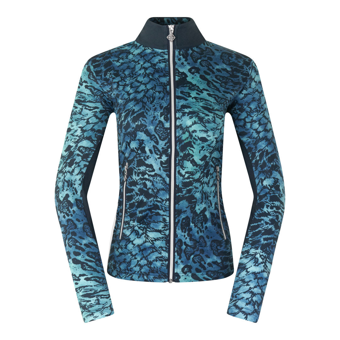 PURE GOLF - Auttie Winterweight Jacket - Tourmaline Leopard