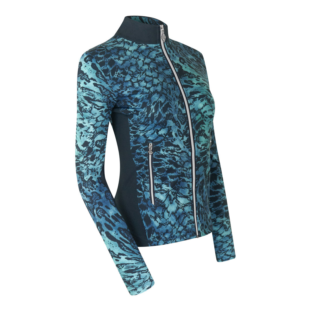 PURE GOLF - Auttie Winterweight Jacket - Tourmaline Leopard