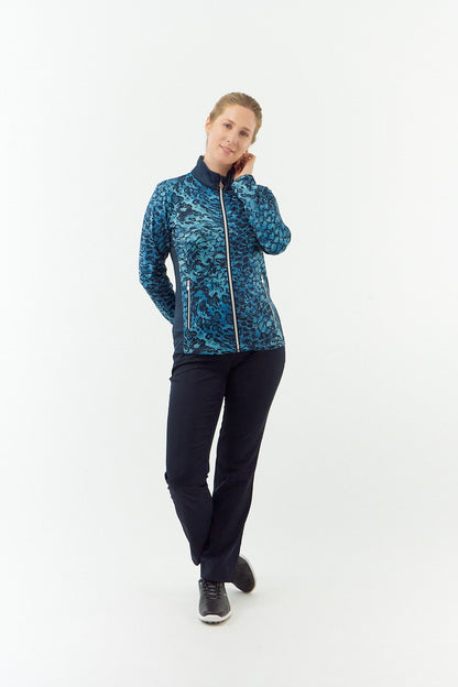 PURE GOLF - Auttie Winterweight Jacket - Tourmaline Leopard