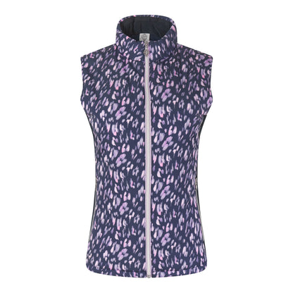 PURE GOLF - Annona Patterned Gilet - Lavender Flurry