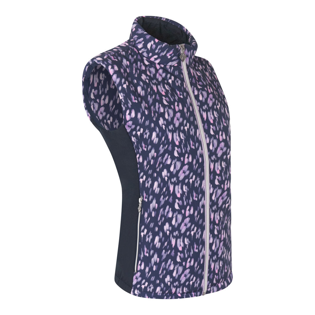 PURE GOLF - Annona Patterned Gilet - Lavender Flurry