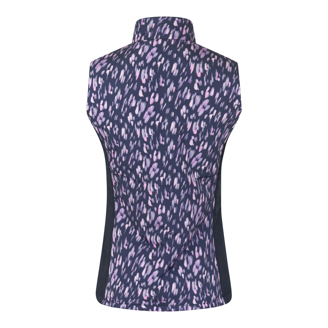 PURE GOLF - Annona Patterned Gilet - Lavender Flurry