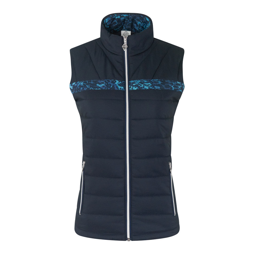 PURE GOLF - Libra Gilet - Tourmaline Leopard