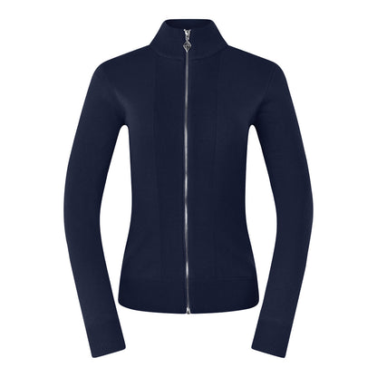 PURE GOLF - Blair Full Zip Lined Cardigan - Navy