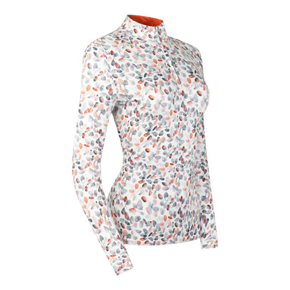 Pure Golf - Arusha - Long Sleeve Midlayer Top - Autumn Embers