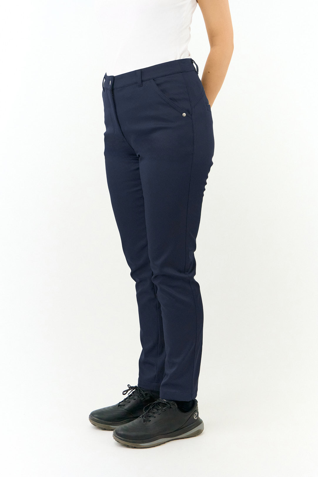 PURE GOLF - Bernie Thermal Lined Trousers - Navy