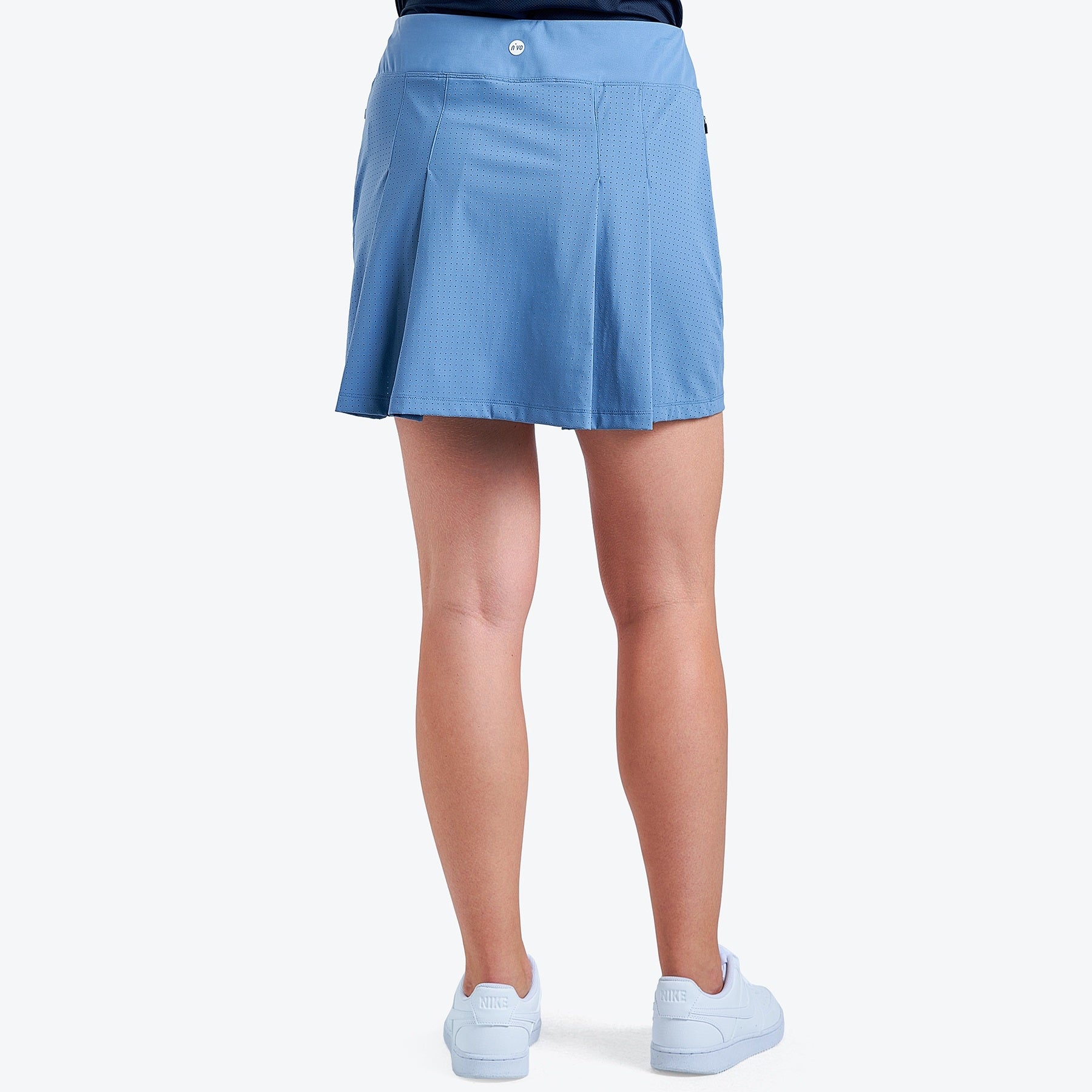 Nivo Abi Active Pull-On Skort in Sea Reflection Rear Facing Product Image