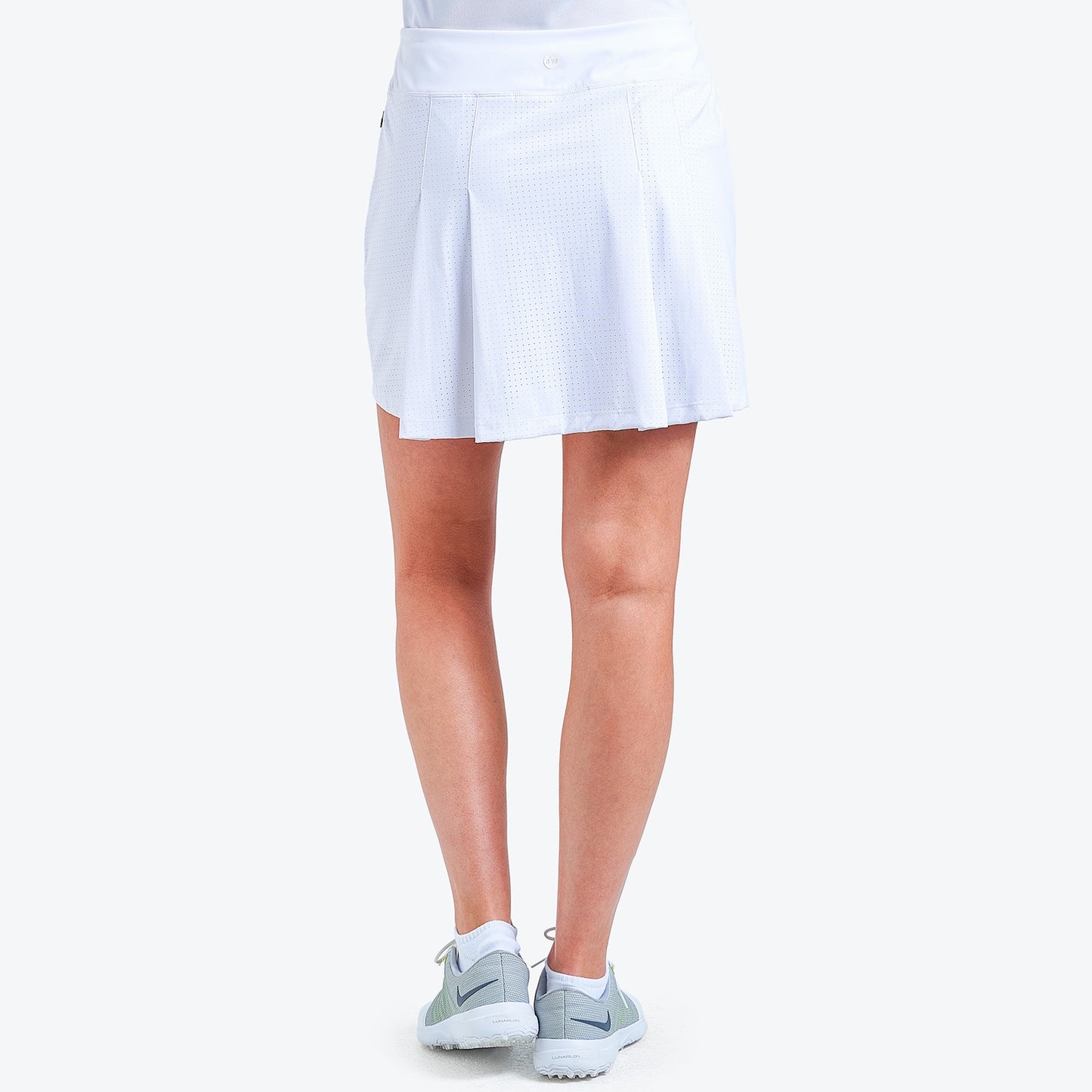 Nivo Abi Active Pull-On Skort in White Rear Facing Product Image