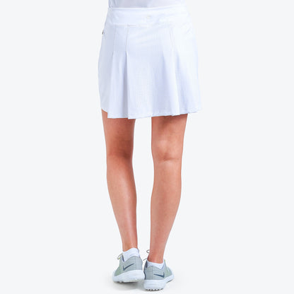 Nivo Abi Active Pull-On Skort in White Rear Facing Product Image