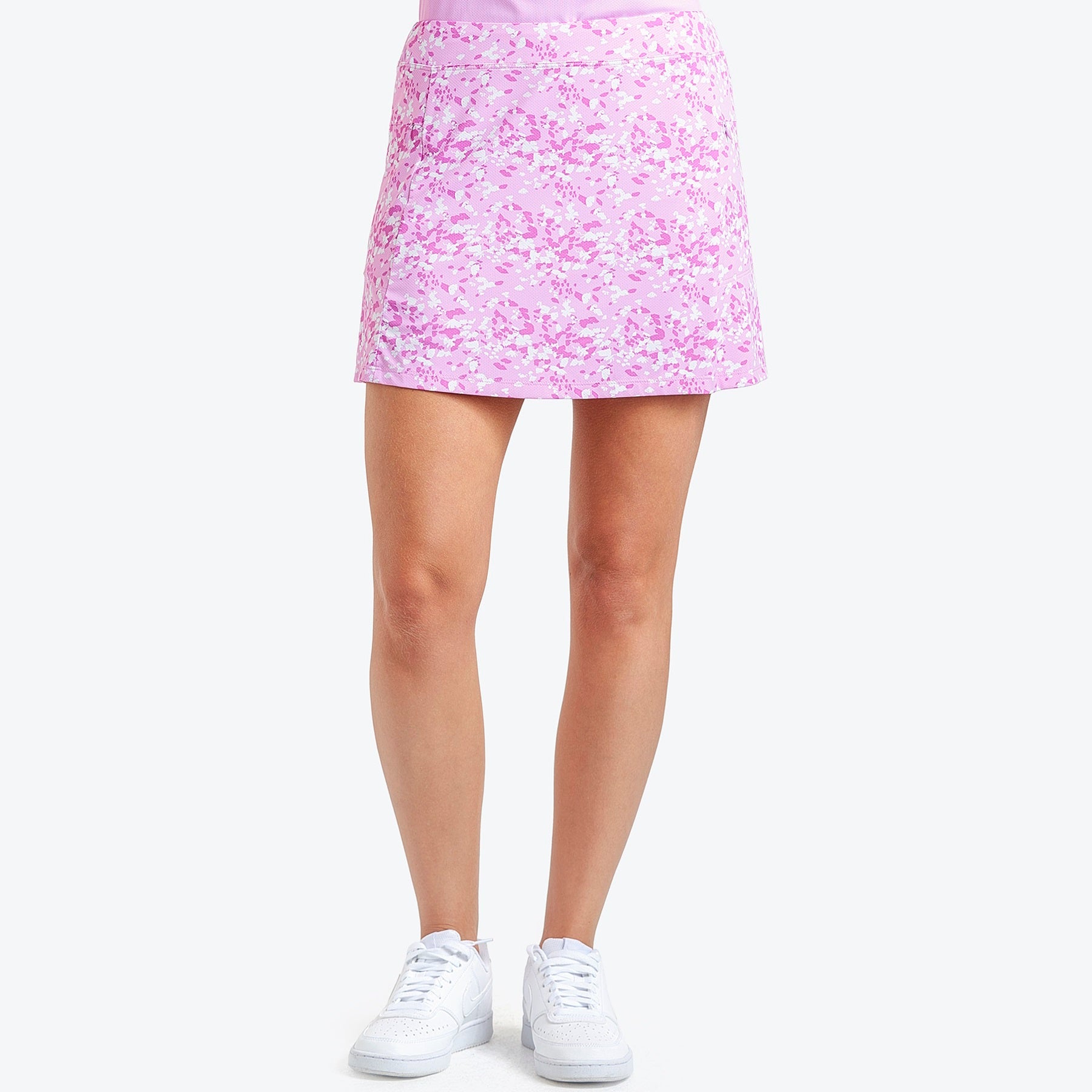 Nivo Layla Liv Cool Pull-On Skort in Bubble Gum Print Front Facing Product Image