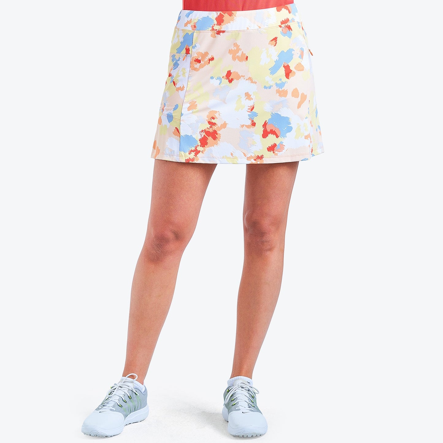 Nivo Layla Liv Cool Pull-On Skort in Mango Print Front Facing Product Image