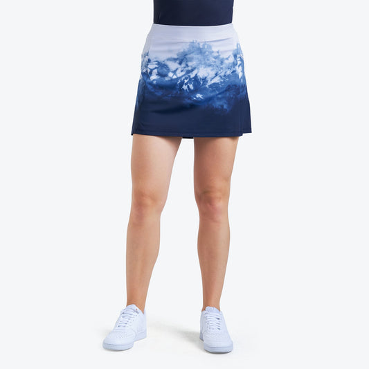 Nivo Layla Ladies Liv Cool Pull-On Skort in White Front Facing Product Image