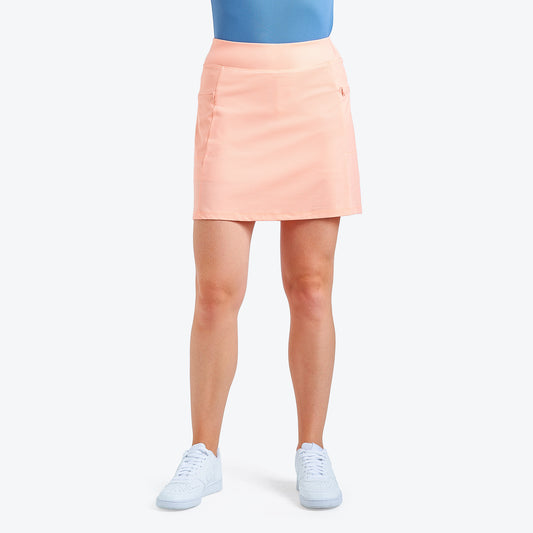 Nivo Lina Ladies Liv Cool Pull-On Skort in Coral Reef Front Facing Product Image