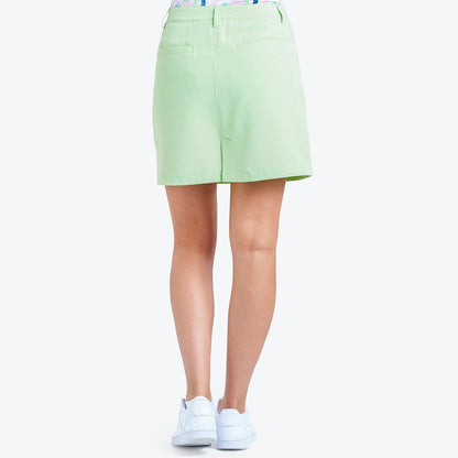 Nivo Marika II Woven Skort in Fresh Mint Rear Facing Product Image