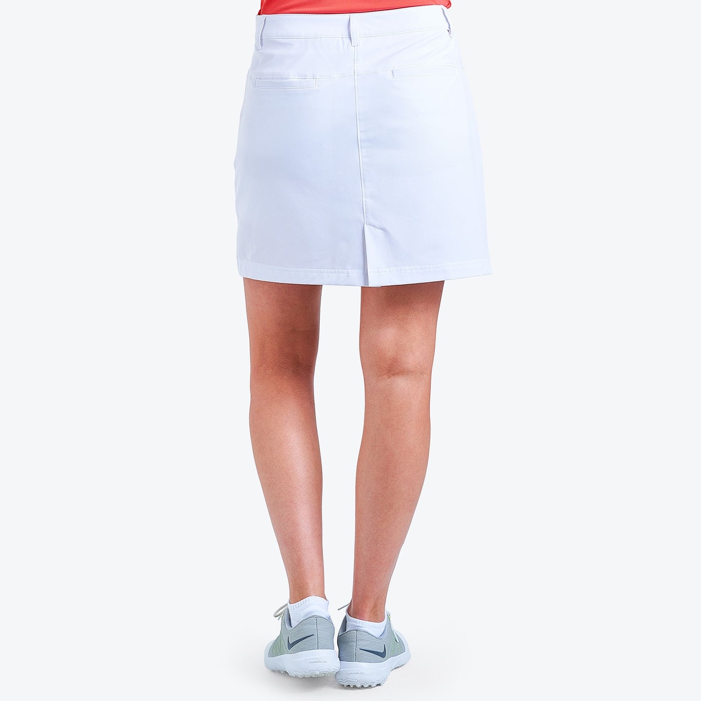 Nivo Marika II Woven Skort in White Rear Facing Product Image