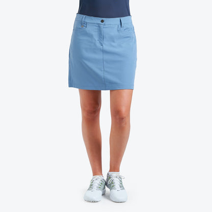 Nivo Marika II Ladies Woven Skort in Sea Reflection Front Facing Product Image