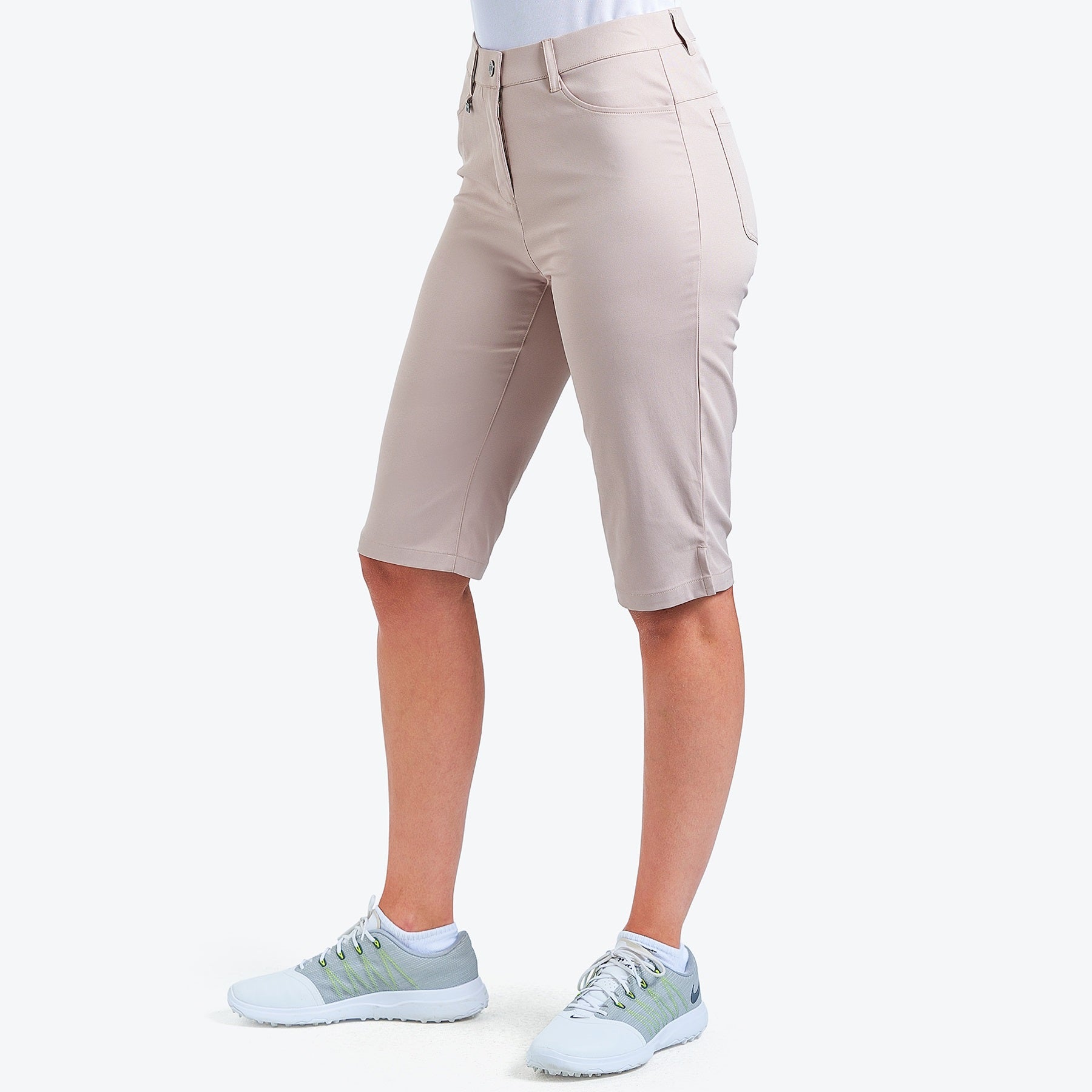 Nivo Nalini Twill Long Short in Desert Side Facing Product Image