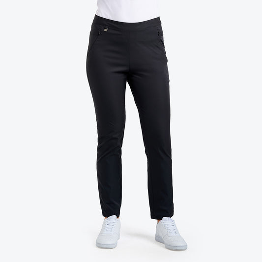 Nivo Pull-On Twill Trouser in Black