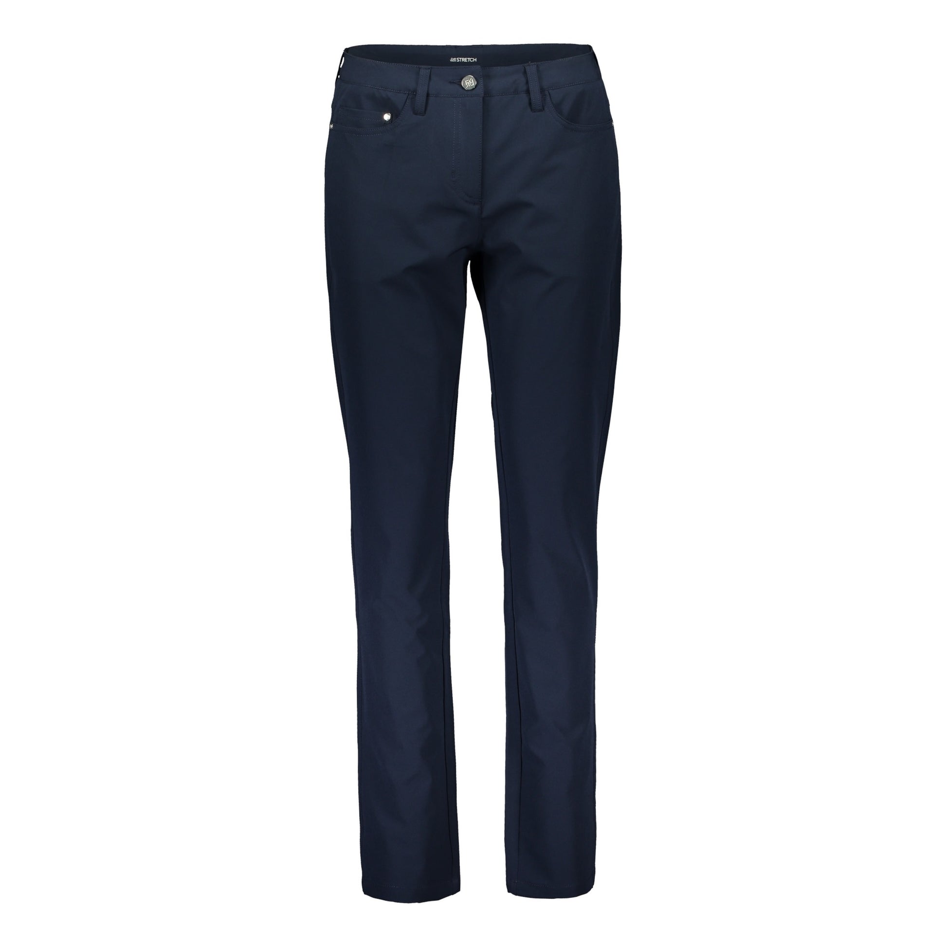 803121 Catmandoo Timea Ladies Navy Stretch Trousers Product Image Front