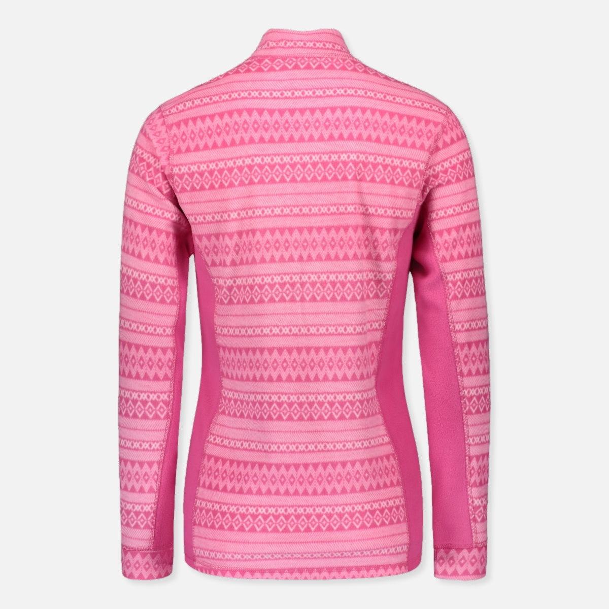 804116 Catmandoo Lucania Ladies Fair Isle Microfleece Top Pink Product Image Rear