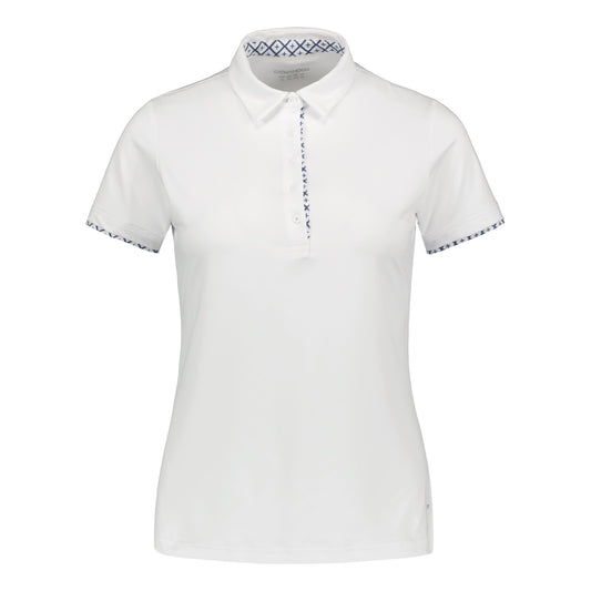 823118_002 Catmandoo Ruth Ladies Polo Shirt White Product Image Front