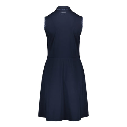 823120 Catmandoo Selma Ladies Sleeveless Polo Dress Navy Product Image Rear