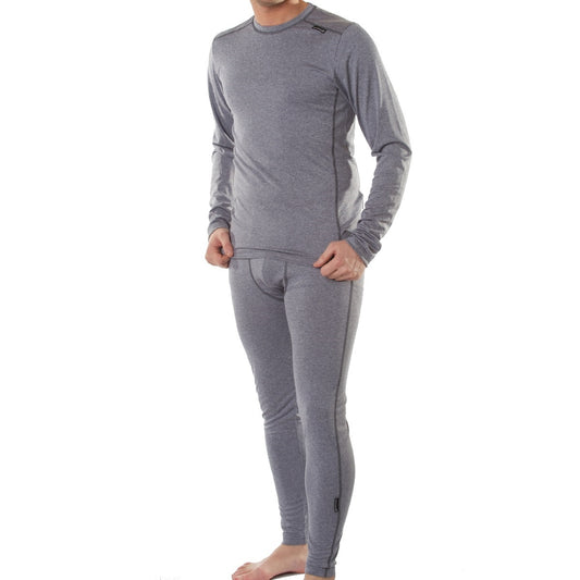 832816 CMD Mens Promarl Underwear Grey Melange Base Layer Set Product Image Front