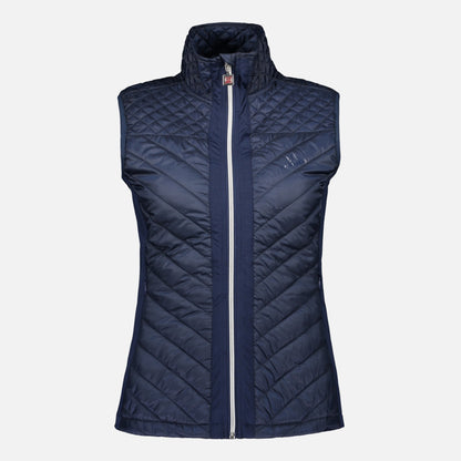 891028 Catmandoo Ladies Quilted Vest Navy Product Image Front
