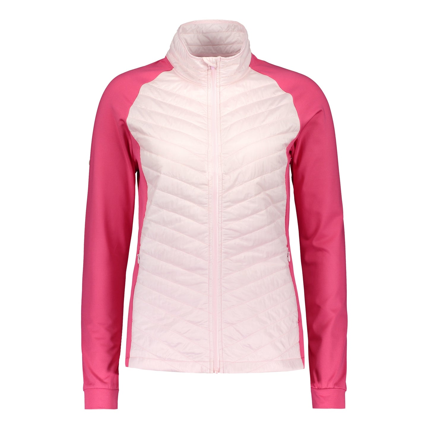 Catmandoo Norah Ladies Quilted Hybrid Jacket Pink Product Image Front