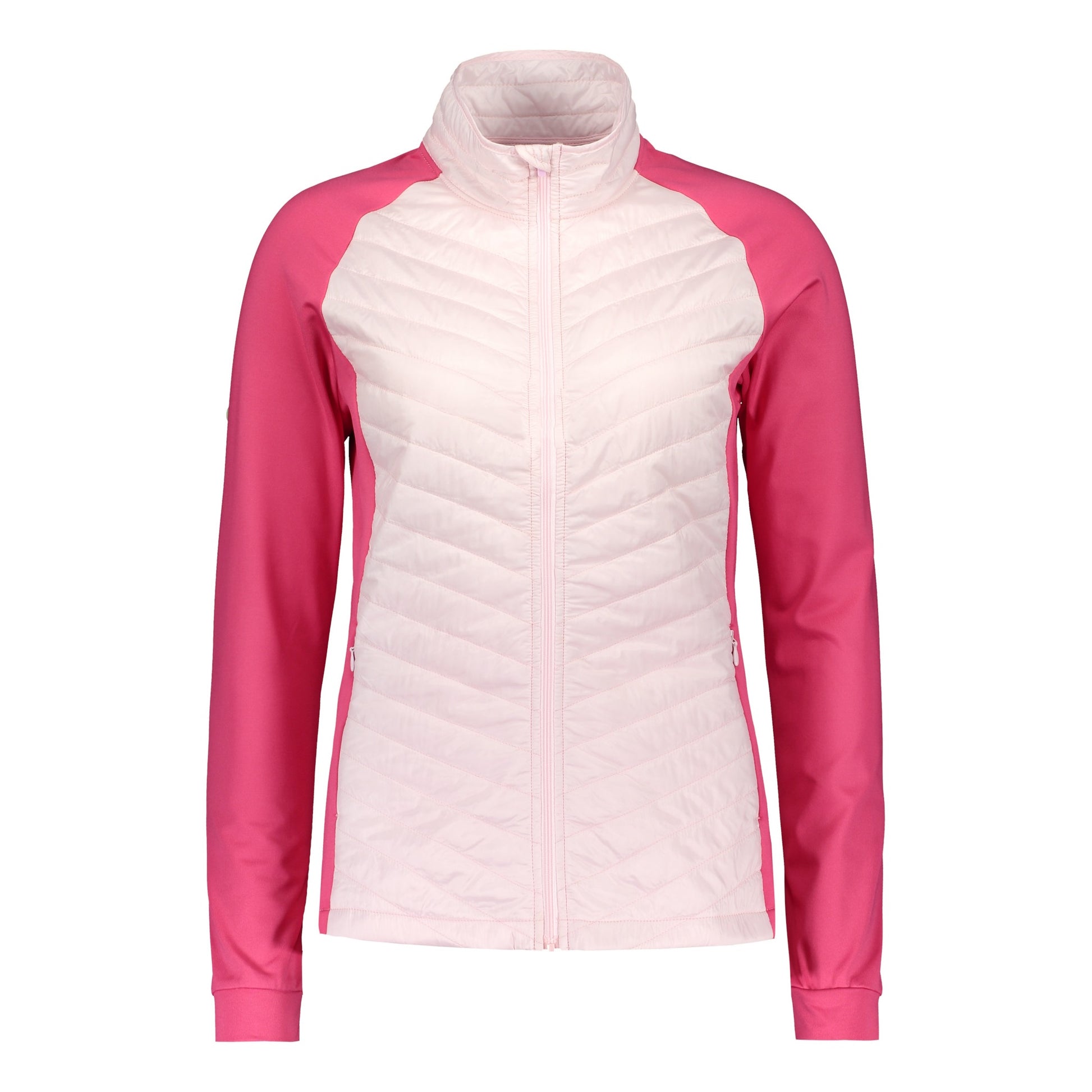 Catmandoo Norah Ladies Quilted Hybrid Jacket Pink Product Image Front