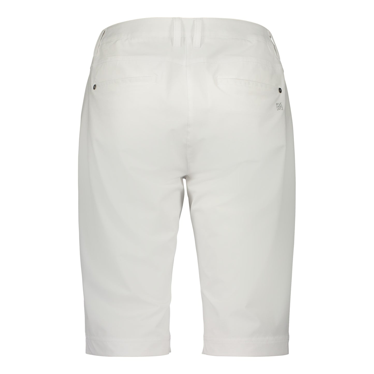 Catmandoo Seon Ladies Knee-Length Stretch Shorts White Product Image Rear