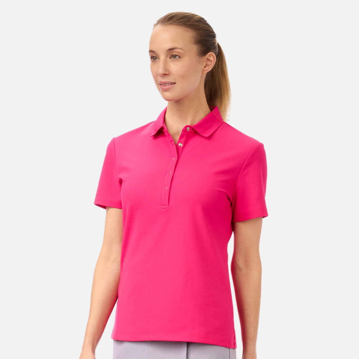 NI2211100 Nivo Brenna Ladies Pique Polo Shirt Berry Product Image Side