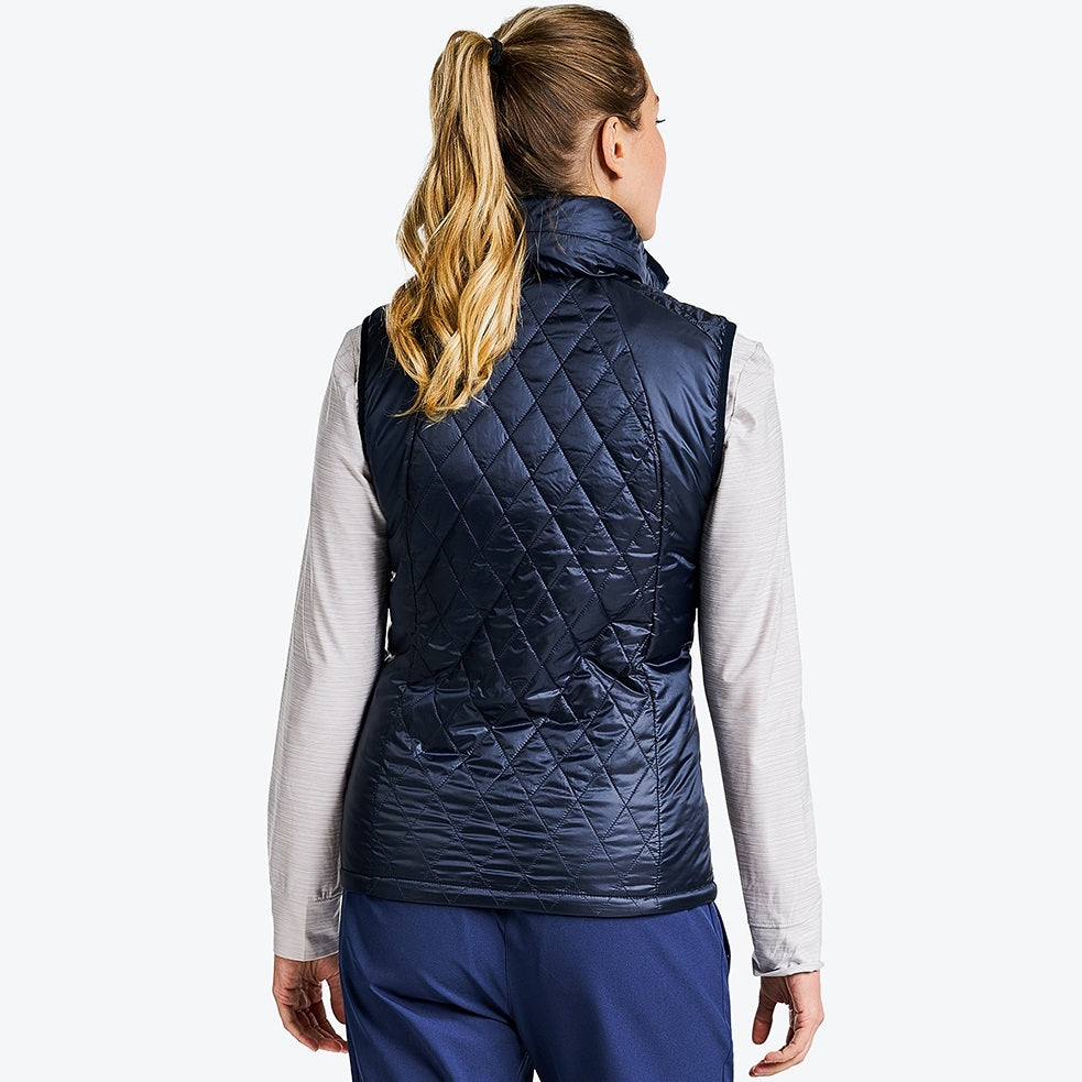 NI2211500 Nivo Myer Ladies Padded Gilet Navy Product Image Rear_a