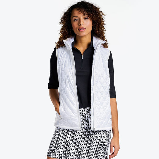 NI2211500 Nivo Myer Ladies Padded Gilet White Product Image Front_a