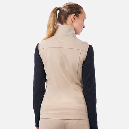 NI2211501 Nivo Manoa Ladies Fur Gilet Taupe Product Image Rear